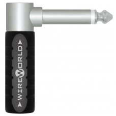 Wireworld Phone Plug 1/4" 6.3mm Mono Right Angle Silver Hi-End Konektors Wireworld Phone Plug 1/4" 6.3mm Mono Right Angle Silver Hi-End Konektors
